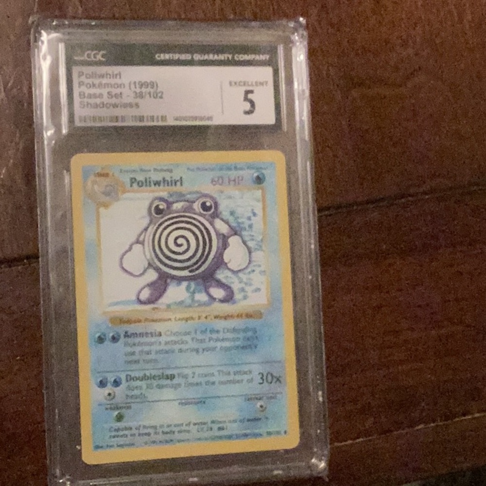 Poliwhirl Pokémon Card - Blue